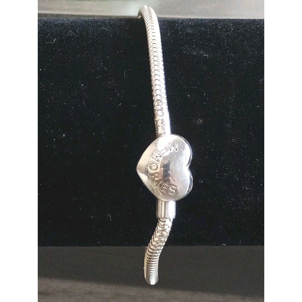Michael Anthony Heart Memories Snake Chain Sterling Silver Bracelet For Charms